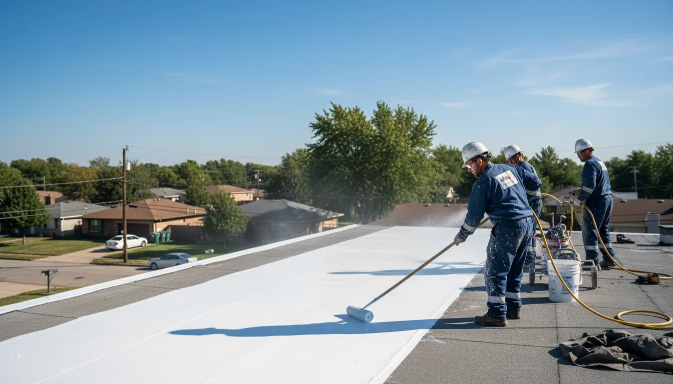 Commercial roof coating in Newark, MO near me